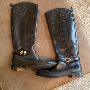Tory Burch Leather Riding Boots